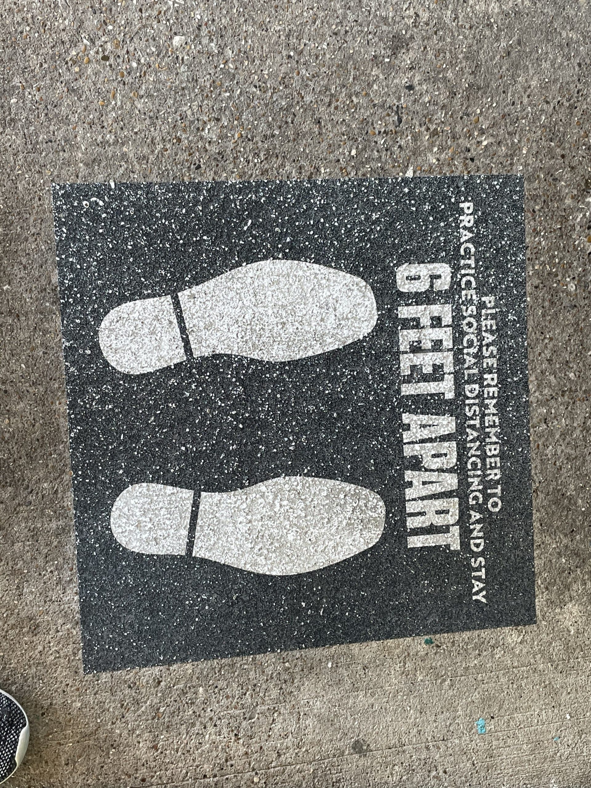 Vinyl signs for floor graphics made by Premier Signs & Graphics in Dallas, TX